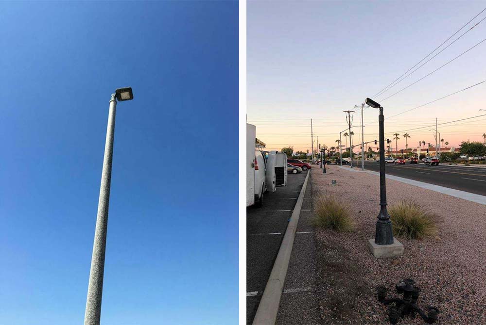 Yaorong Gooseneck LED Post Top Light Case